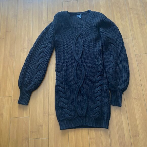 Michael Costello x REVOLVE Andromeda Cable Knit Dress - Black - Small - Picture 2 of 8